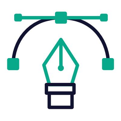 Pen Tool, Animated Icon, Outline