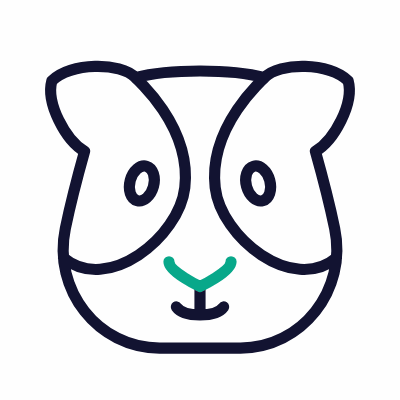 Guinea Pig, Animated Icon, Outline