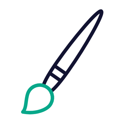 Brush, Animated Icon, Outline