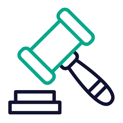 Gavel, Animated Icon, Outline