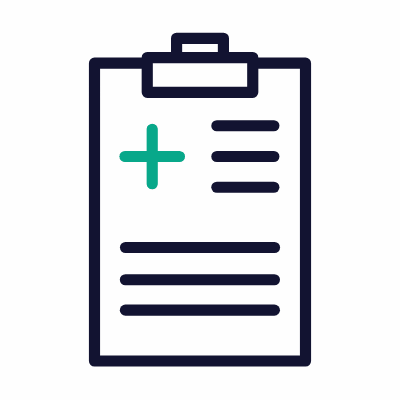 Medical Report, Animated Icon, Outline
