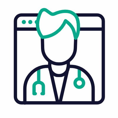 Online Consultation, Animated Icon, Outline