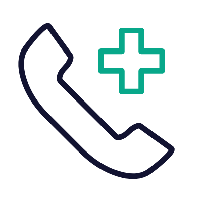 Phone Emergency, Animated Icon, Outline
