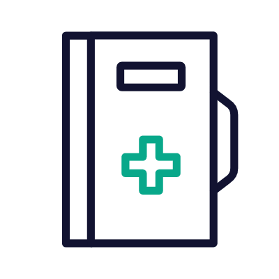 Medical File, Animated Icon, Outline