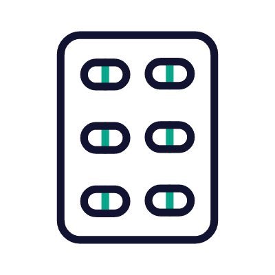 Capsules, Animated Icon, Outline