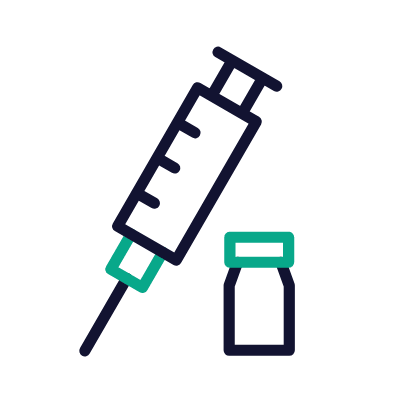 Vaccine, Animated Icon, Outline