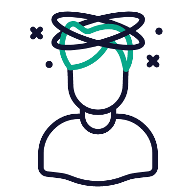 Dizzy, Animated Icon, Outline