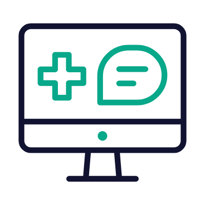 Telemedicine, Animated Icon, Outline
