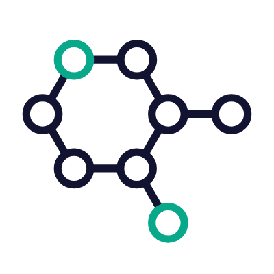 Molecule, Animated Icon, Outline
