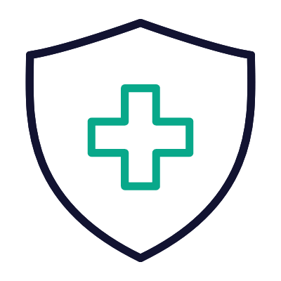 Shield Medical, Animated Icon, Outline