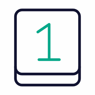 One Key, Animated Icon, Outline