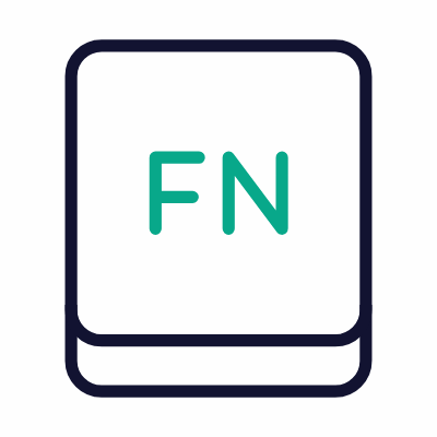 Function Key, Animated Icon, Outline