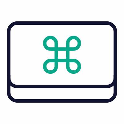 Command Key, Animated Icon, Outline