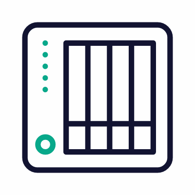 Nas Server, Animated Icon, Outline