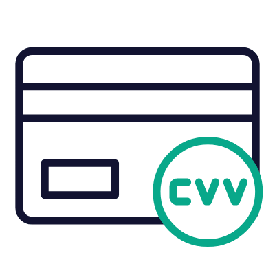 Card Verification, Animated Icon, Outline