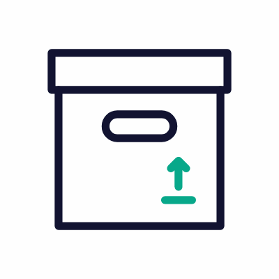 Box, Animated Icon, Outline