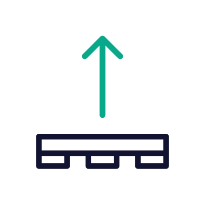 Unloading A Cargo, Animated Icon, Outline