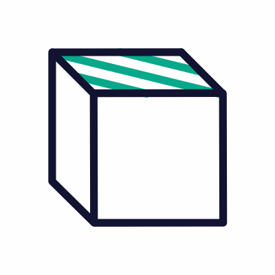 Top 3D, Animated Icon, Outline