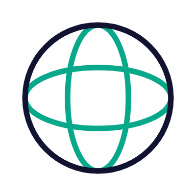 Sphere, Animated Icon, Outline