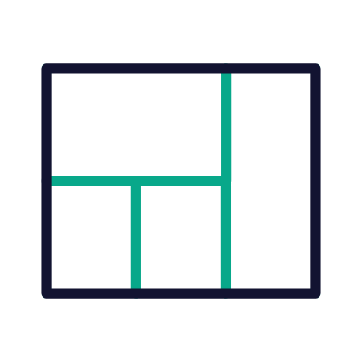 Grid Bento, Animated Icon, Outline