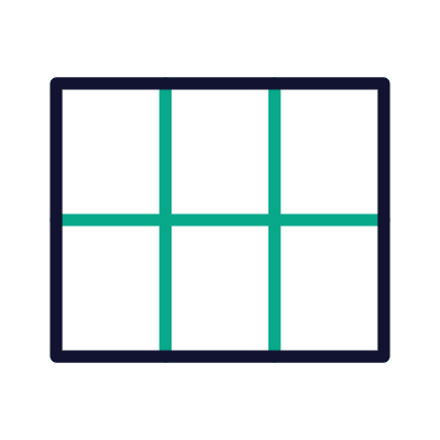 Grid Module, Animated Icon, Outline