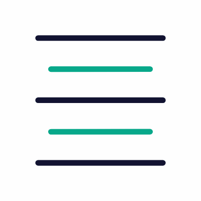 Align Text, Animated Icon, Outline