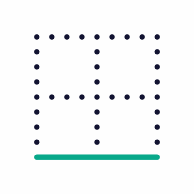 Border Bottom, Animated Icon, Outline