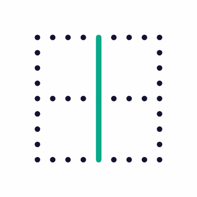 Border Vertical, Animated Icon, Outline