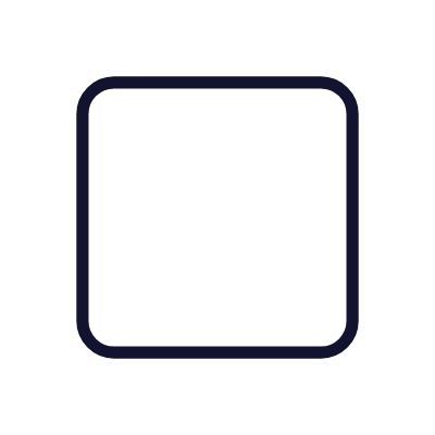 Rounded Square, Animated Icon, Outline
