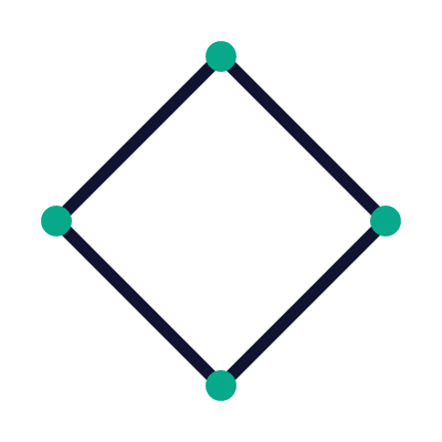 Rhombus, Animated Icon, Outline