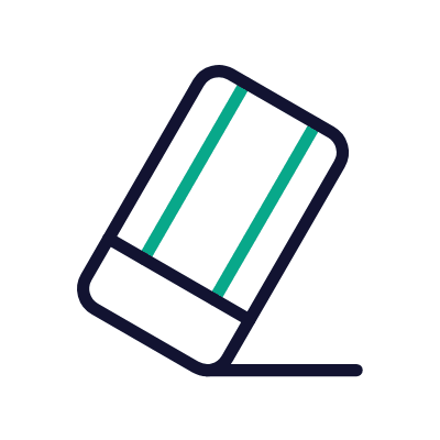 Eraser, Animated Icon, Outline