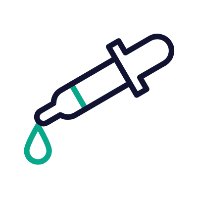 Eye Dropper, Animated Icon, Outline
