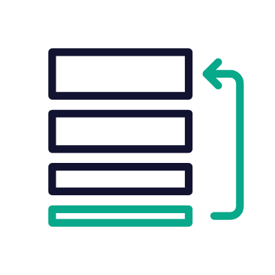 Order Bottom To Top, Animated Icon, Outline
