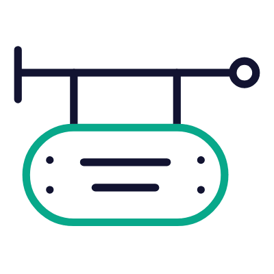 Old Shop, Animated Icon, Outline