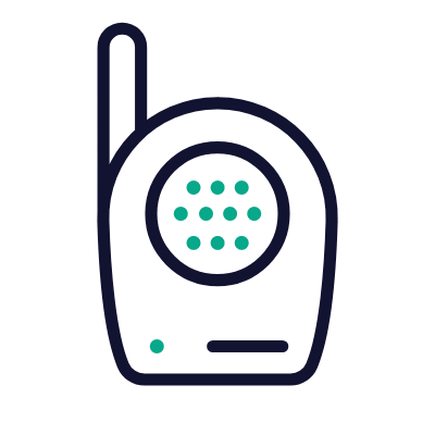 Baby Monitor, Animated Icon, Outline