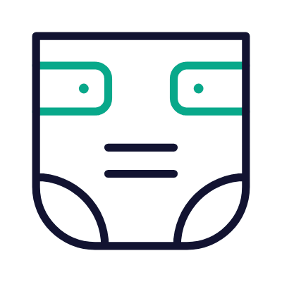 Diaper, Animated Icon, Outline