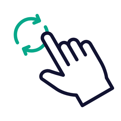Drawing Circles, Animated Icon, Outline