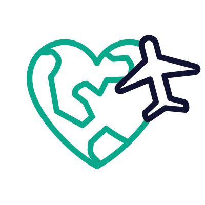Destination Weddings, Animated Icon, Outline