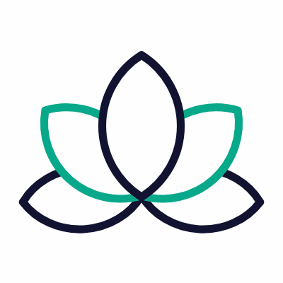 Spa Flower, Animated Icon, Outline