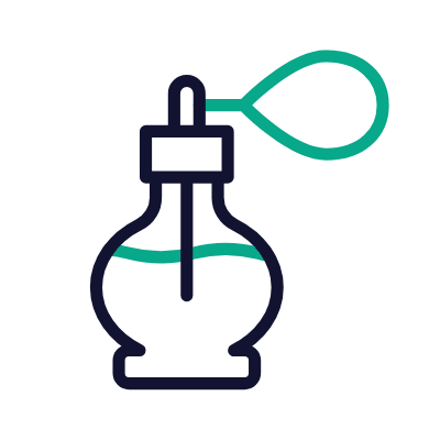 Perfume Bottle, Animated Icon, Outline