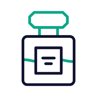Perfume Bottle, Animated Icon, Outline
