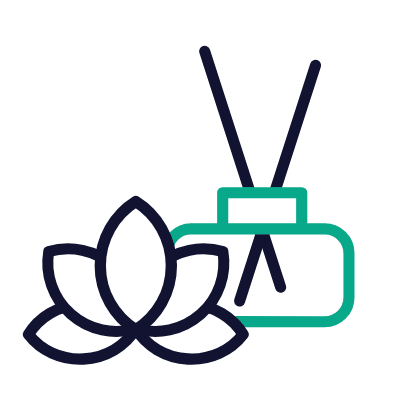 Aroma Spa, Animated Icon, Outline
