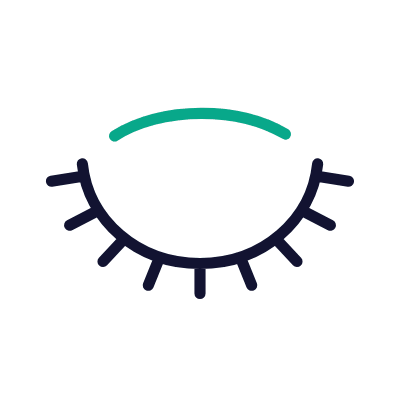 Blinking Eye, Animated Icon, Outline