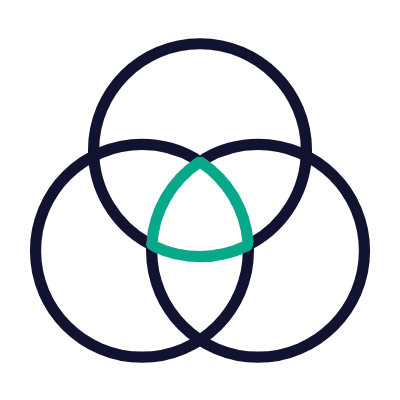 Diagram Venn, Animated Icon, Outline