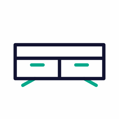 Sideboard, Animated Icon, Outline