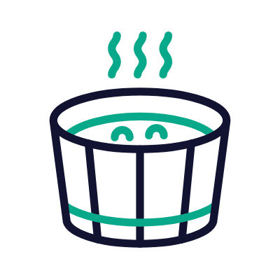 Jacuzzi, Animated Icon, Outline