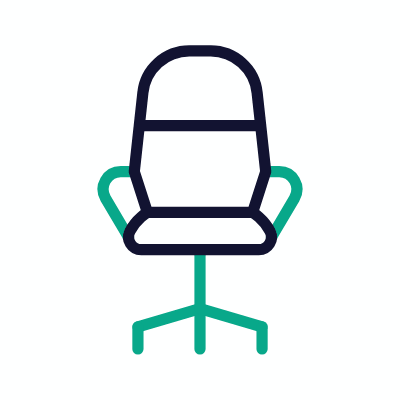 Office Chair, Animated Icon, Outline