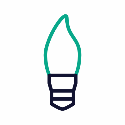 Light Bulb, Animated Icon, Outline