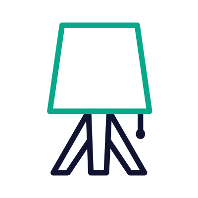 Table Lamp, Animated Icon, Outline