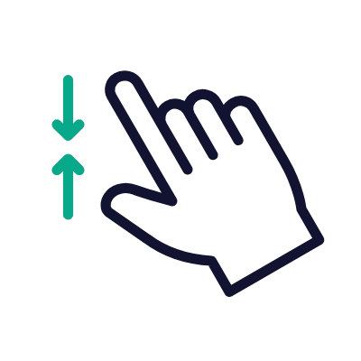 Zoom Out, Animated Icon, Outline